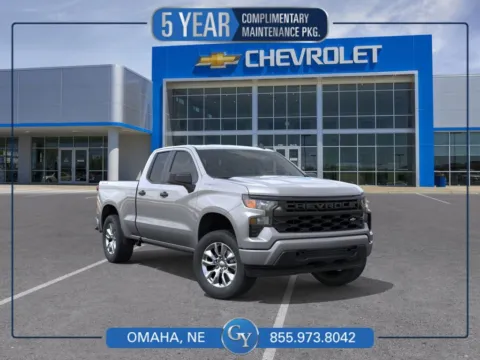 Gray 2026 Chevrolet Silverado 1500 Custom for sale in Omaha, NE