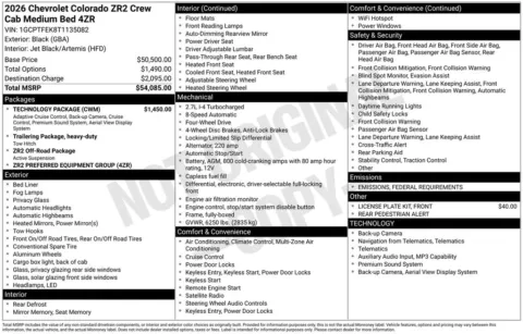 Photos of 2026 Chevrolet Colorado ZR2 for sale in Omaha, NE at Gregg Young Chevrolet - Omaha