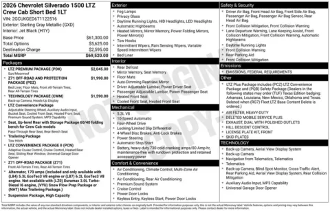 Photos of 2026 Chevrolet Silverado 1500 LTZ for sale in Omaha, NE at Gregg Young Chevrolet - Omaha