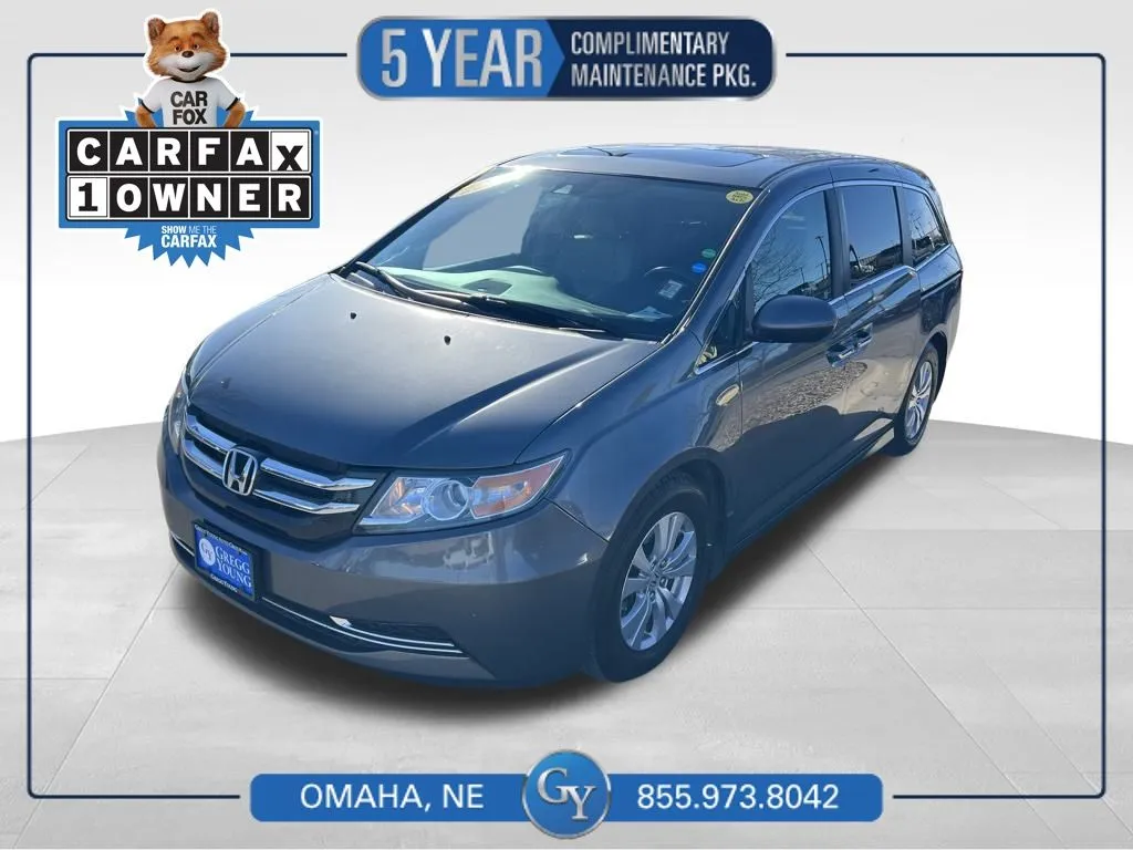 Gray 2014 Honda Odyssey EX-L for sale in Omaha, NE
