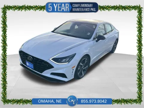 White 2022 Hyundai Sonata SEL Plus for sale in Omaha, NE
