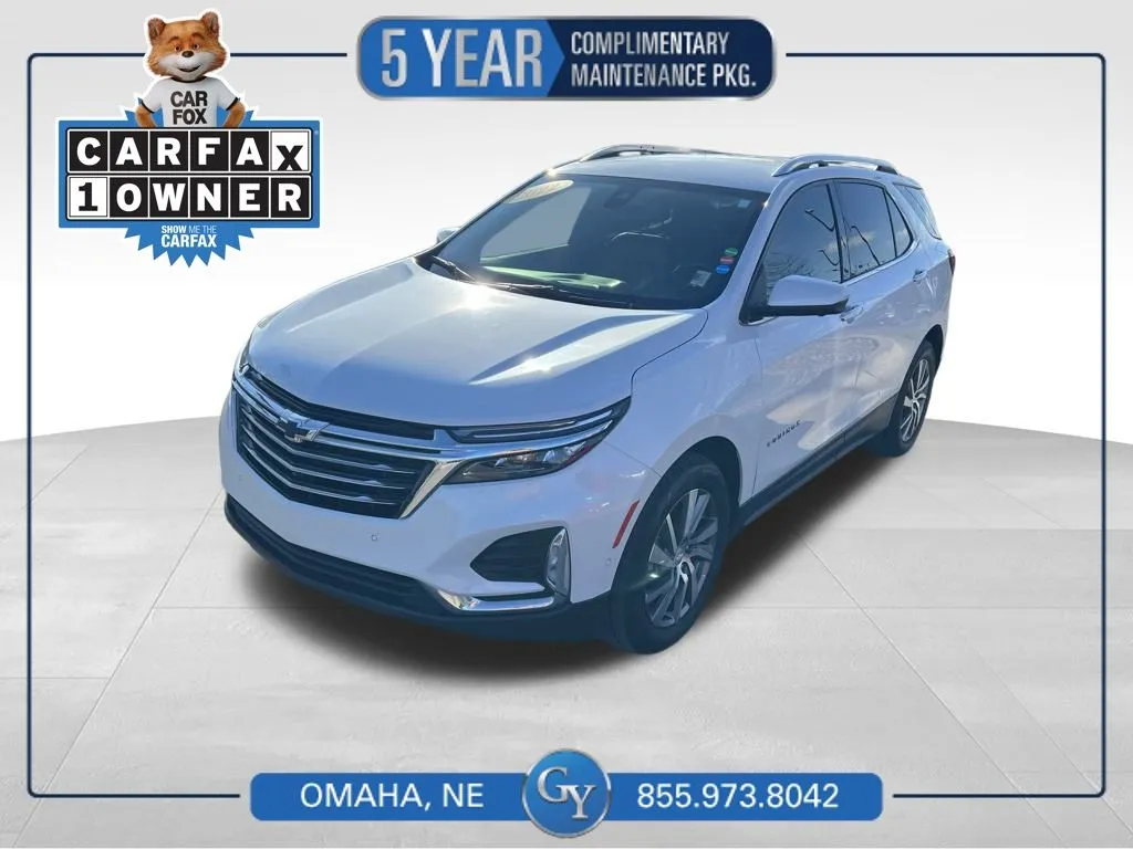 White 2022 Chevrolet Equinox Premier for sale in Omaha, NE