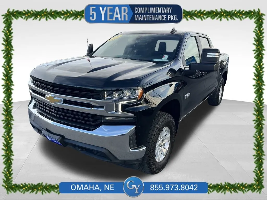 Black 2021 Chevrolet Silverado 1500 LT for sale in Omaha, NE