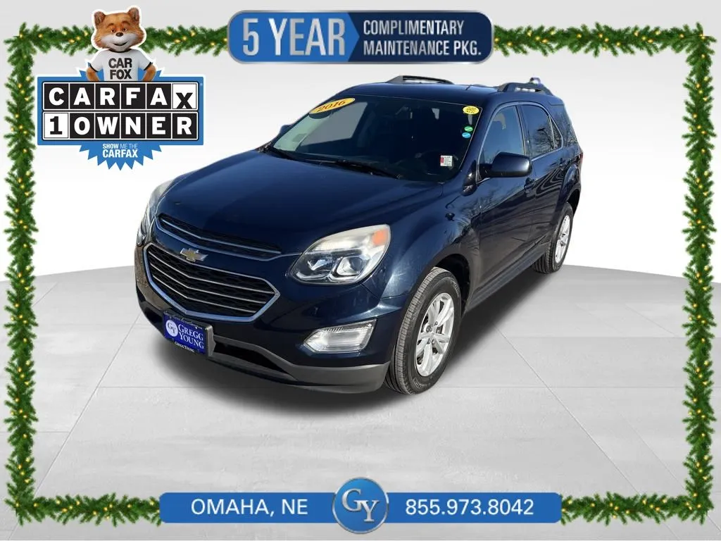 Blue 2016 Chevrolet Equinox LT for sale in Omaha, NE