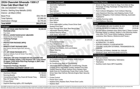 Photos of 2026 Chevrolet Silverado 1500 LT for sale in Omaha, NE at Gregg Young Chevrolet - Omaha