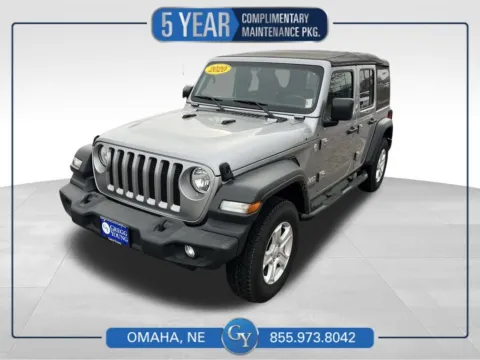 Silver 2020 Jeep Wrangler Unlimited Sport S for sale in Omaha, NE