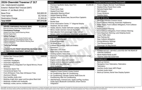 Photos of 2026 Chevrolet Traverse LT for sale in Omaha, NE at Gregg Young Chevrolet of Omaha