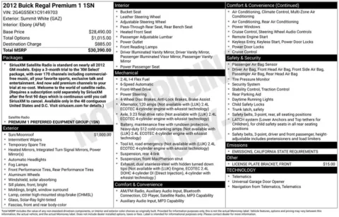 Photos of 2012 Buick Regal Premium I for sale in Omaha, NE at Gregg Young Chevrolet - Omaha