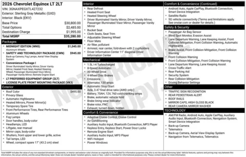 Photos of 2026 Chevrolet Equinox LT for sale in Omaha, NE at Gregg Young Chevrolet of Omaha