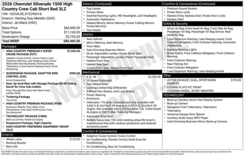 Photos of 2026 Chevrolet Silverado 1500 High Country for sale in Omaha, NE at Gregg Young Chevrolet of Omaha