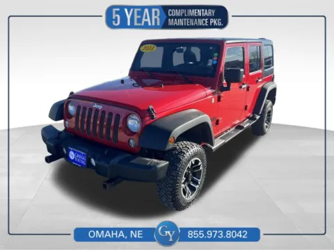 Red 2014 Jeep Wrangler Unlimited Sport for sale in Omaha, NE