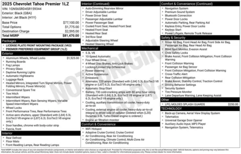 Photos of 2025 Chevrolet Tahoe Premier for sale in Omaha, NE at Gregg Young Chevrolet - Omaha