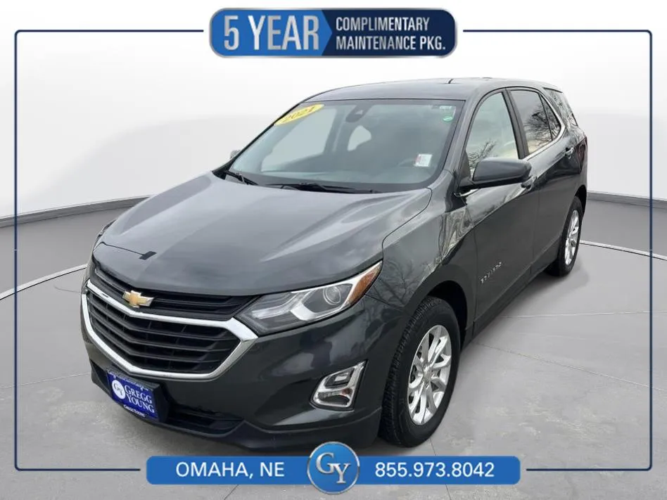 Gray 2021 Chevrolet Equinox LT for sale in Omaha, NE