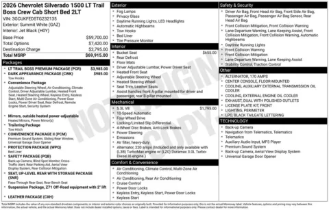 Photos of 2026 Chevrolet Silverado 1500 LT Trail Boss for sale in Omaha, NE at Gregg Young Chevrolet of Omaha