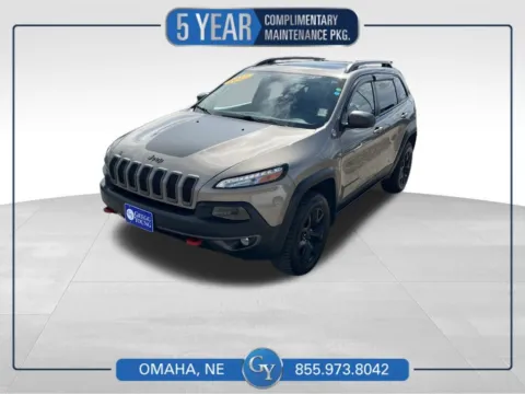 Brown 2017 Jeep Cherokee Trailhawk for sale in Omaha, NE