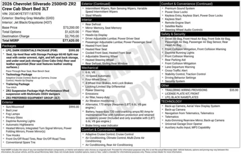 Photos of 2026 Chevrolet Silverado 2500HD ZR2 for sale in Omaha, NE at Gregg Young Chevrolet of Omaha