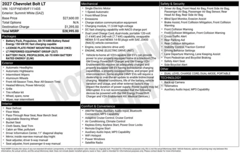 Photos of 2027 Chevrolet Bolt EV LT for sale in Omaha, NE at Gregg Young Chevrolet of Omaha