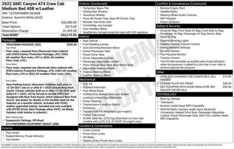 Photos of 2022 GMC Canyon AT4 w/Leather for sale in Omaha, NE at Gregg Young Chevrolet of Omaha