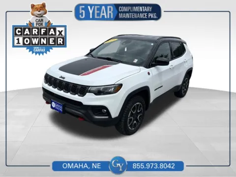 White 2025 Jeep Compass Trailhawk for sale in Omaha, NE