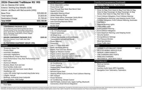 Photos of 2026 Chevrolet TrailBlazer RS for sale in Omaha, NE at Gregg Young Chevrolet of Omaha