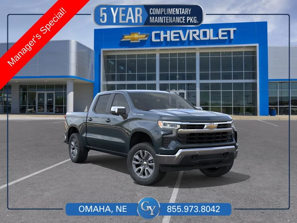 Gray 2026 Chevrolet Silverado 1500 LT for sale in Omaha, NE