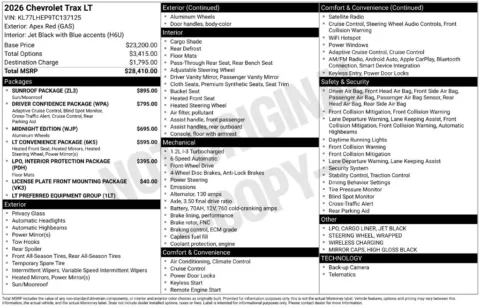 Photos of 2026 Chevrolet Trax LT for sale in Omaha, NE at Gregg Young Chevrolet of Omaha