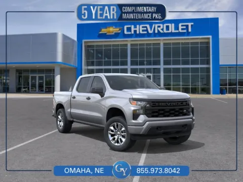 Gray 2026 Chevrolet Silverado 1500 Custom for sale in Omaha, NE