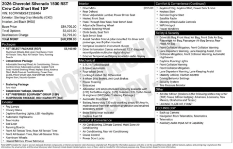 Photos of 2026 Chevrolet Silverado 1500 RST for sale in Omaha, NE at Gregg Young Chevrolet of Omaha