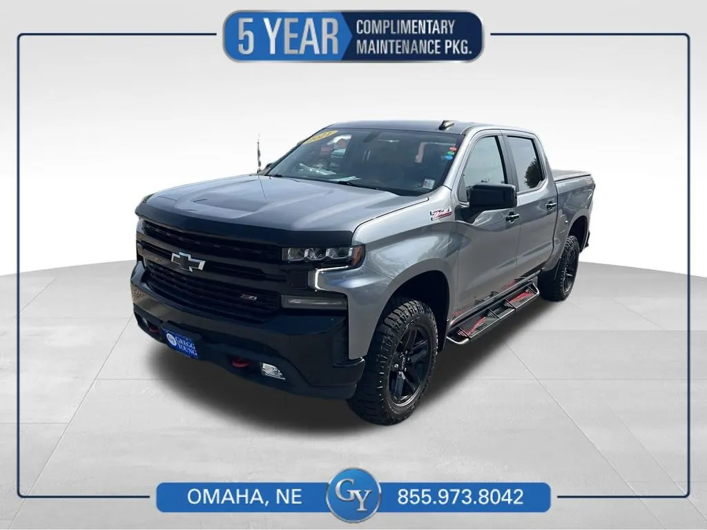 Gray 2021 Chevrolet Silverado 1500 LT Trail Boss for sale in Omaha, NE