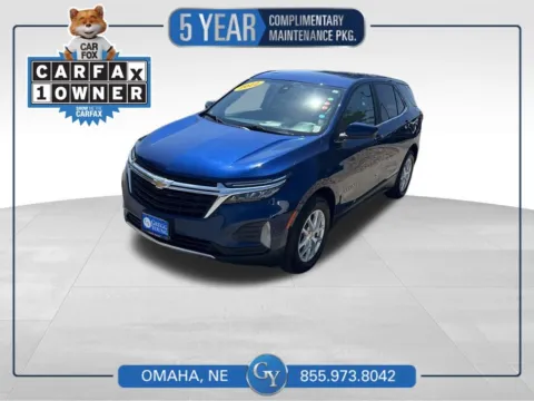 Blue 2022 Chevrolet Equinox LT for sale in Omaha, NE