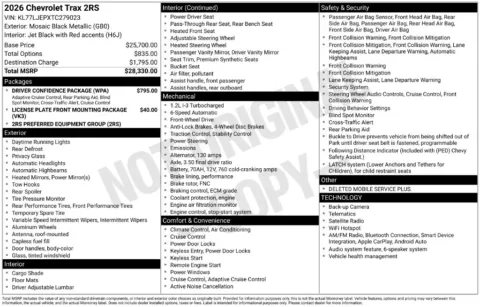 Photos of 2026 Chevrolet Trax 2RS for sale in Omaha, NE at Gregg Young Chevrolet of Omaha