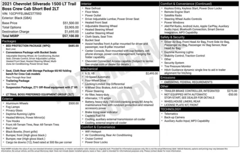 Photos of 2021 Chevrolet Silverado 1500 LT Trail Boss for sale in Atlantic, IA at Gregg Young Automotive of Atlantic - Chevrolet GMC