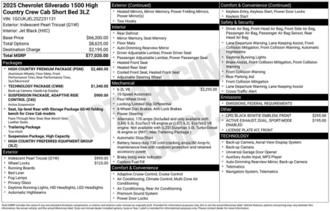 Photos of 2025 Chevrolet Silverado 1500 High Country for sale in Atlantic, IA at Gregg Young Automotive of Atlantic - Chevrolet GMC