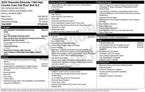 Photos of 2025 Chevrolet Silverado 1500 High Country for sale in Atlantic, IA at Gregg Young Automotive of Atlantic - Chevrolet GMC