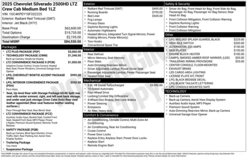 Photos of 2025 Chevrolet Silverado 2500HD LTZ for sale in Atlantic, IA at Gregg Young Automotive of Atlantic - Chevrolet GMC