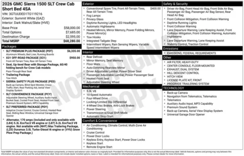 Photos of 2026 GMC Sierra 1500 SLT for sale in Atlantic, IA at Gregg Young Automotive of Atlantic - Chevrolet GMC