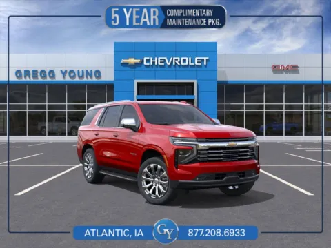 Red 2026 Chevrolet Tahoe Premier for sale in Atlantic, IA
