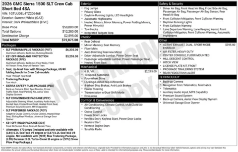 Photos of 2026 GMC Sierra 1500 SLT for sale in Atlantic, IA at Gregg Young Automotive of Atlantic - Chevrolet GMC