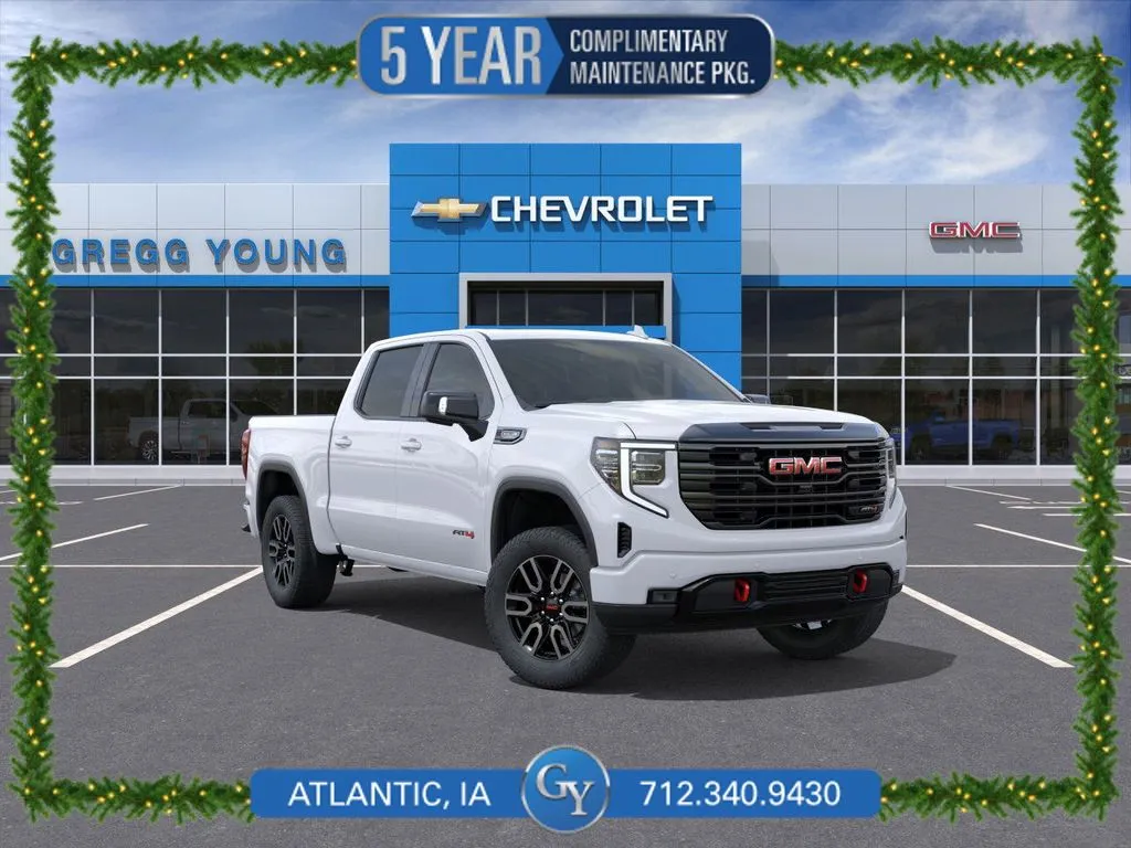 White 2026 GMC Sierra 1500 AT4 for sale in Atlantic, IA