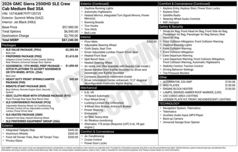 Photos of 2026 GMC Sierra 2500HD SLE for sale in Atlantic, IA at Gregg Young Automotive of Atlantic - Chevrolet GMC