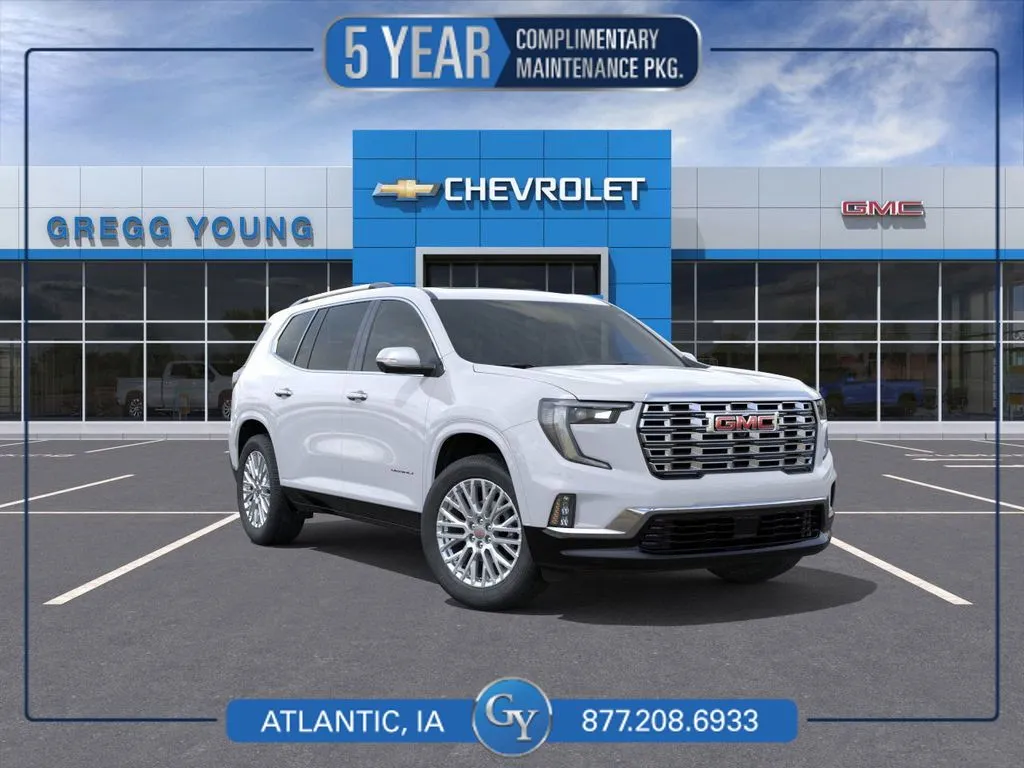 White 2026 GMC Acadia Denali for sale in Atlantic, IA