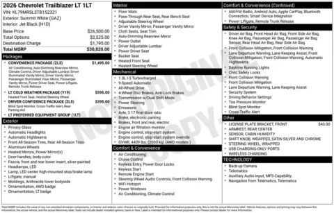 Photos of 2026 Chevrolet TrailBlazer LT for sale in Atlantic, IA at Gregg Young Chevrolet GMC Atlantic