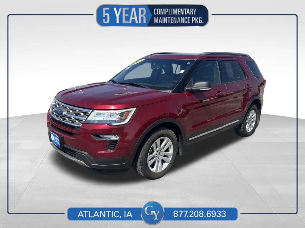 Red 2019 Ford Explorer XLT for sale in Atlantic, IA
