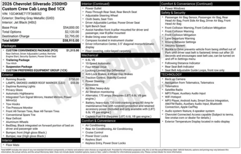 Photos of 2026 Chevrolet Silverado 2500 HD Custom for sale in Atlantic, IA at Gregg Young Chevrolet GMC Atlantic