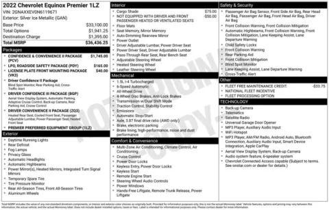 Photos of 2022 Chevrolet Equinox Premier for sale in Atlantic, IA at Gregg Young Chevrolet GMC Atlantic