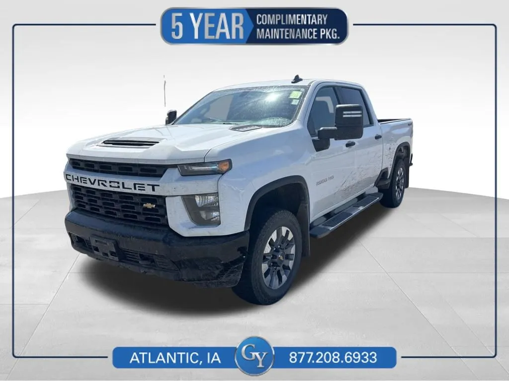 White 2023 Chevrolet Silverado 2500 HD Custom for sale in Atlantic, IA