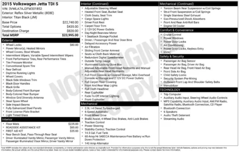 Photos of 2015 Volkswagen Jetta 2.0L TDI S for sale in Atlantic, IA at Gregg Young Chevrolet GMC Atlantic