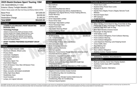 Photos of 2025 Buick Enclave Sport Touring for sale in Indianola, IA at Gregg Young Buick GMC Indianola