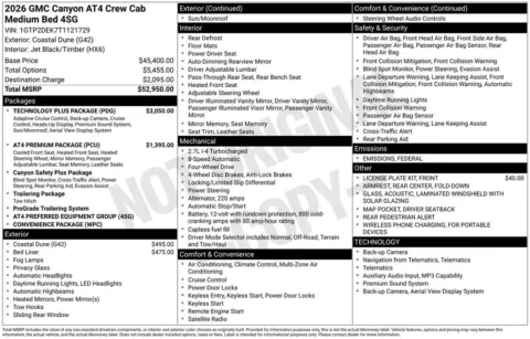 Photos of 2026 GMC Canyon AT4 for sale in Indianola, IA at Gregg Young Buick GMC Indianola