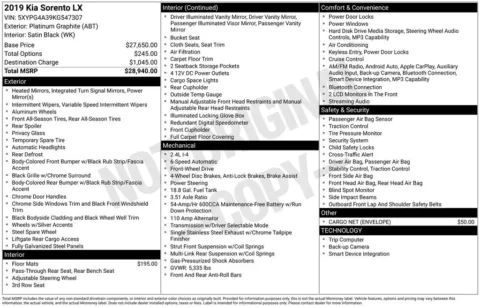 Photos of 2019 Kia Sorento LX for sale in Indianola, IA at Gregg Young Buick GMC Indianola